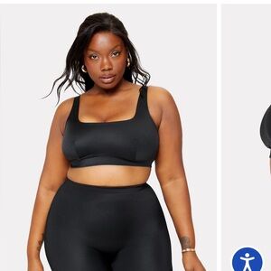 NWT Yitty Fabletics Headliner Shaping Midi Bralette Iconic Black Size XXL / 1X